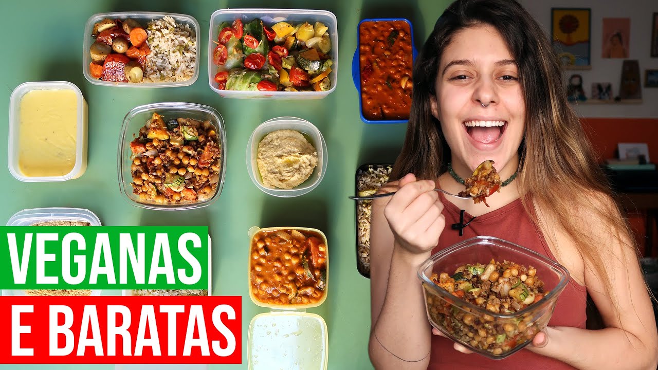 MARMITAS VEGANAS PRA SEMANA | PRÁTICAS, BARATAS E SAUDÁVEIS!!!