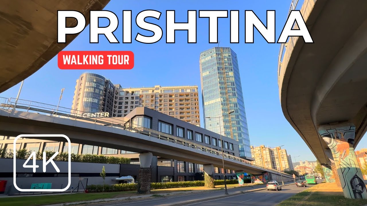 Walking in PRISHTINA City [4K]