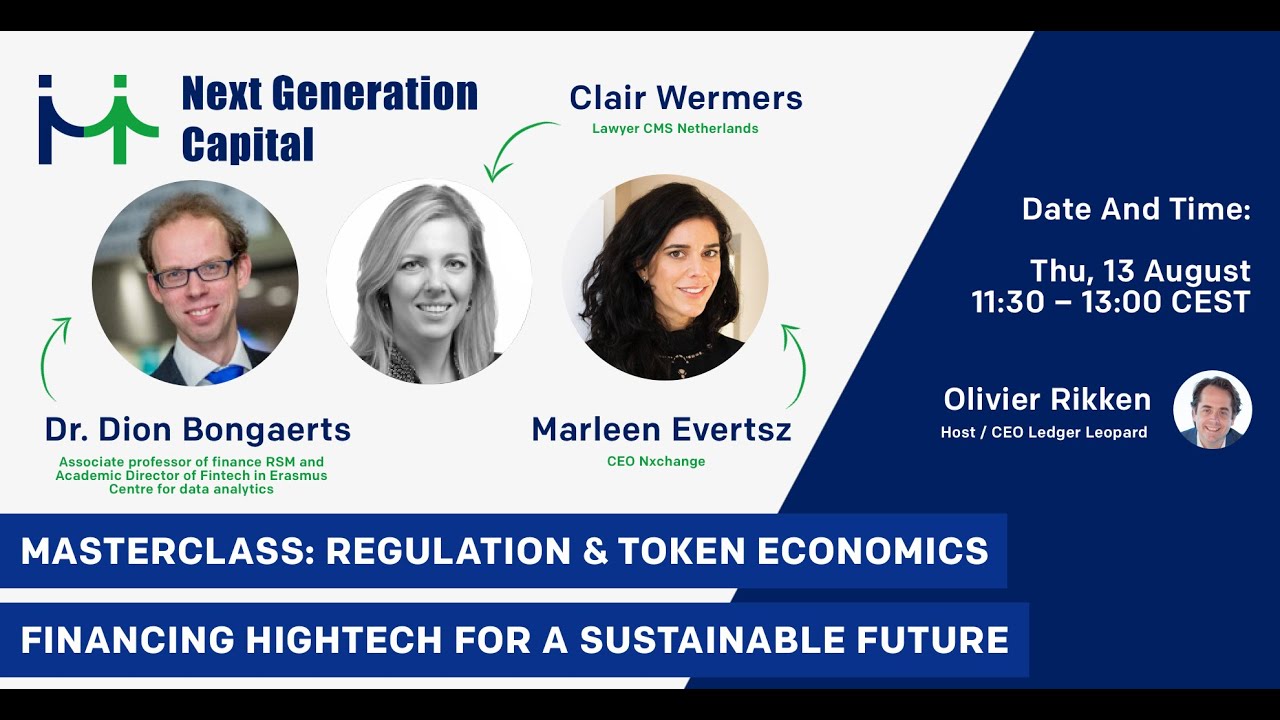Masterclass #1 Next Generation Capital - Regulation & Token Economics