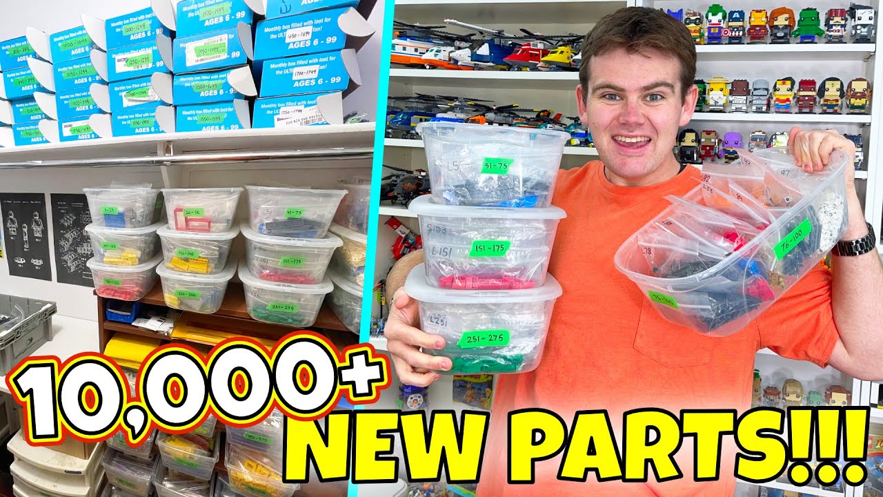 OVER 10,000+ NEW LEGO PARTS ADDED TO MY STORE | BrickLink Store Vlog January 2024