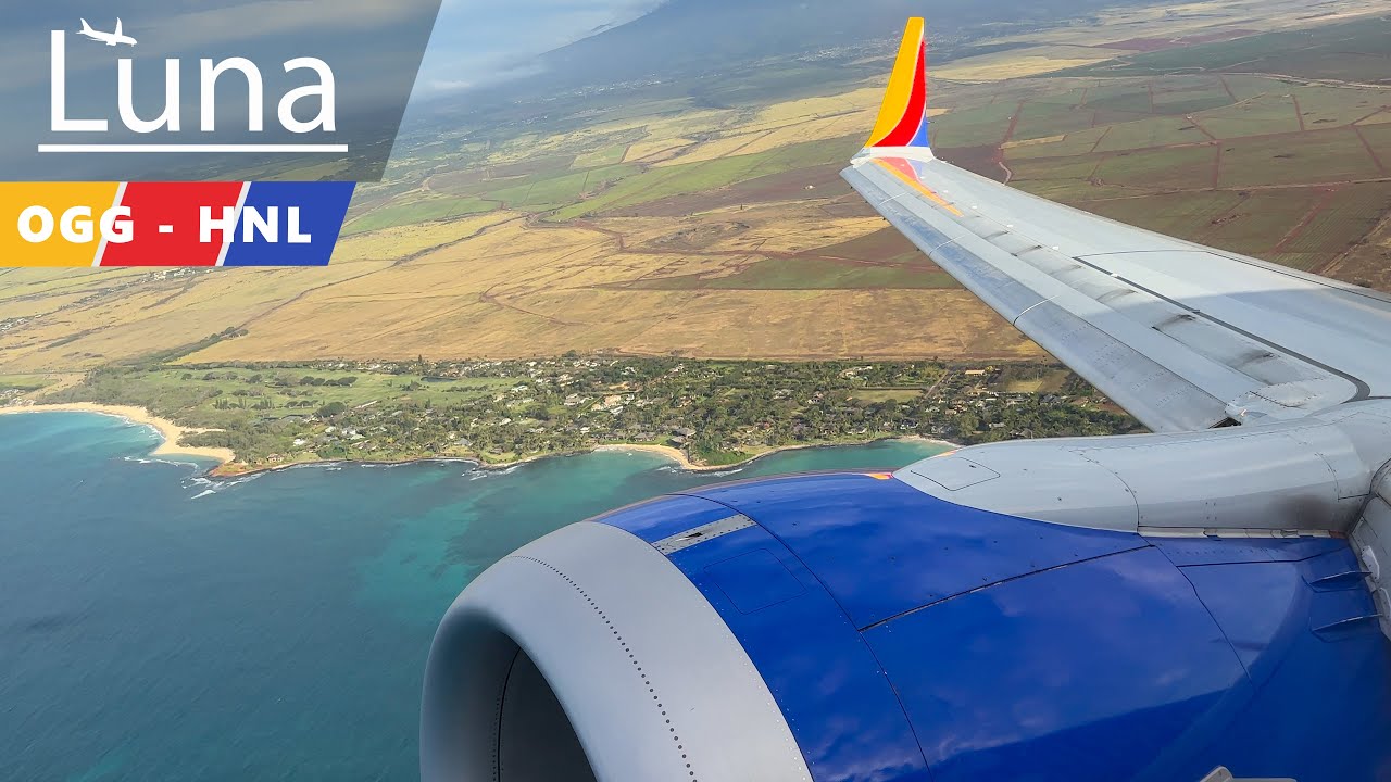 Full Flight - Southwest Airlines Boeing 737 MAX 8 Flight From Kahului to Honolulu