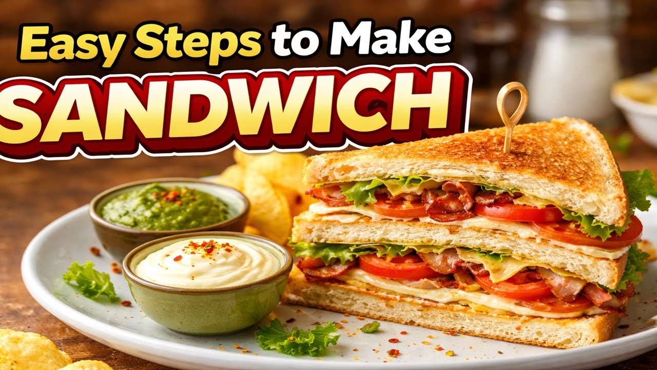 3 Types of Sandwich in One Recipe | Easy Sandwich Ideas | Quick Snacks