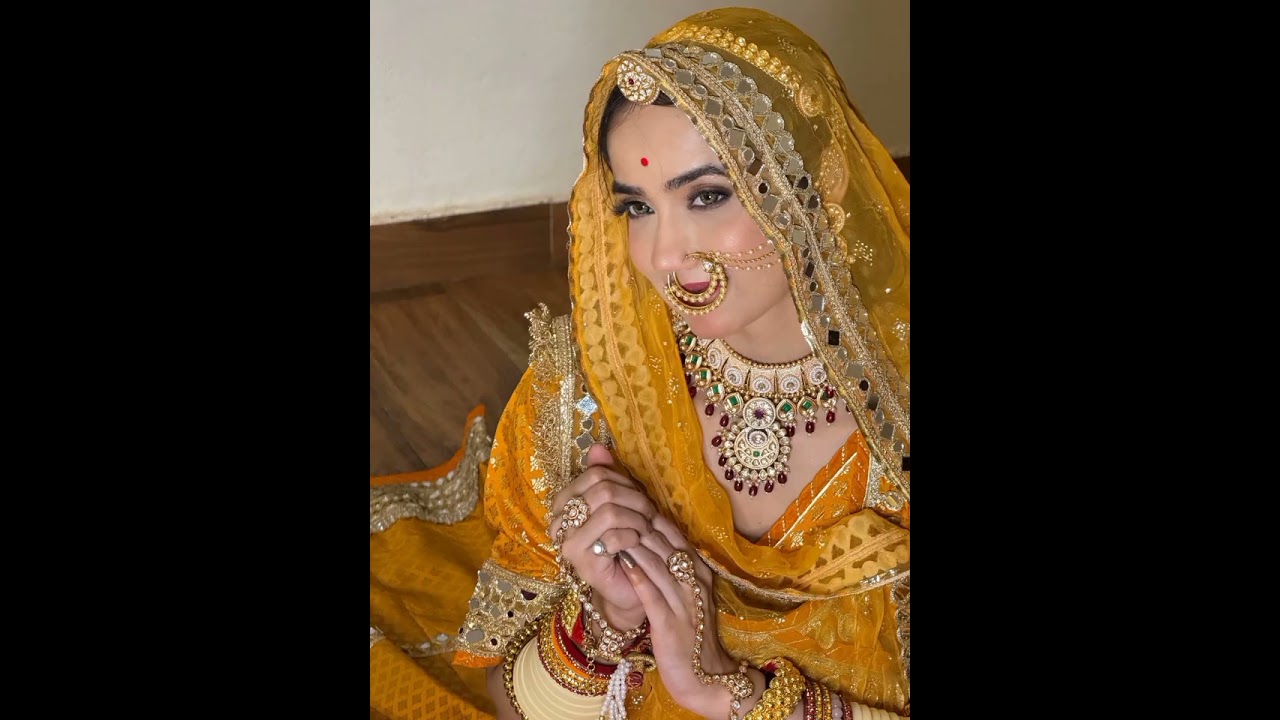 Latest New Rajputi Poshak dress#rajputiculture #wedding #haldi #outfit#poshak #rajputana#viralvideo