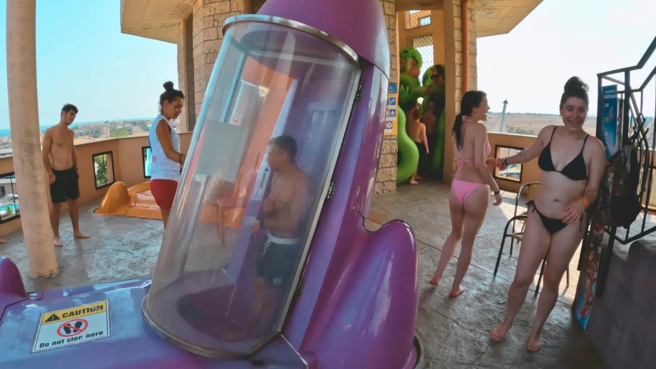 Unseen Secrets: Exploring Europe's Aquaparadise Water Park In Nessebar, Bulgaria. All Waterslides