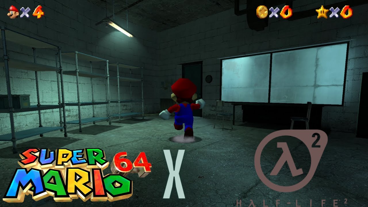 Gmod - G64 Super Mario 64 In Half Life 2 Part 2