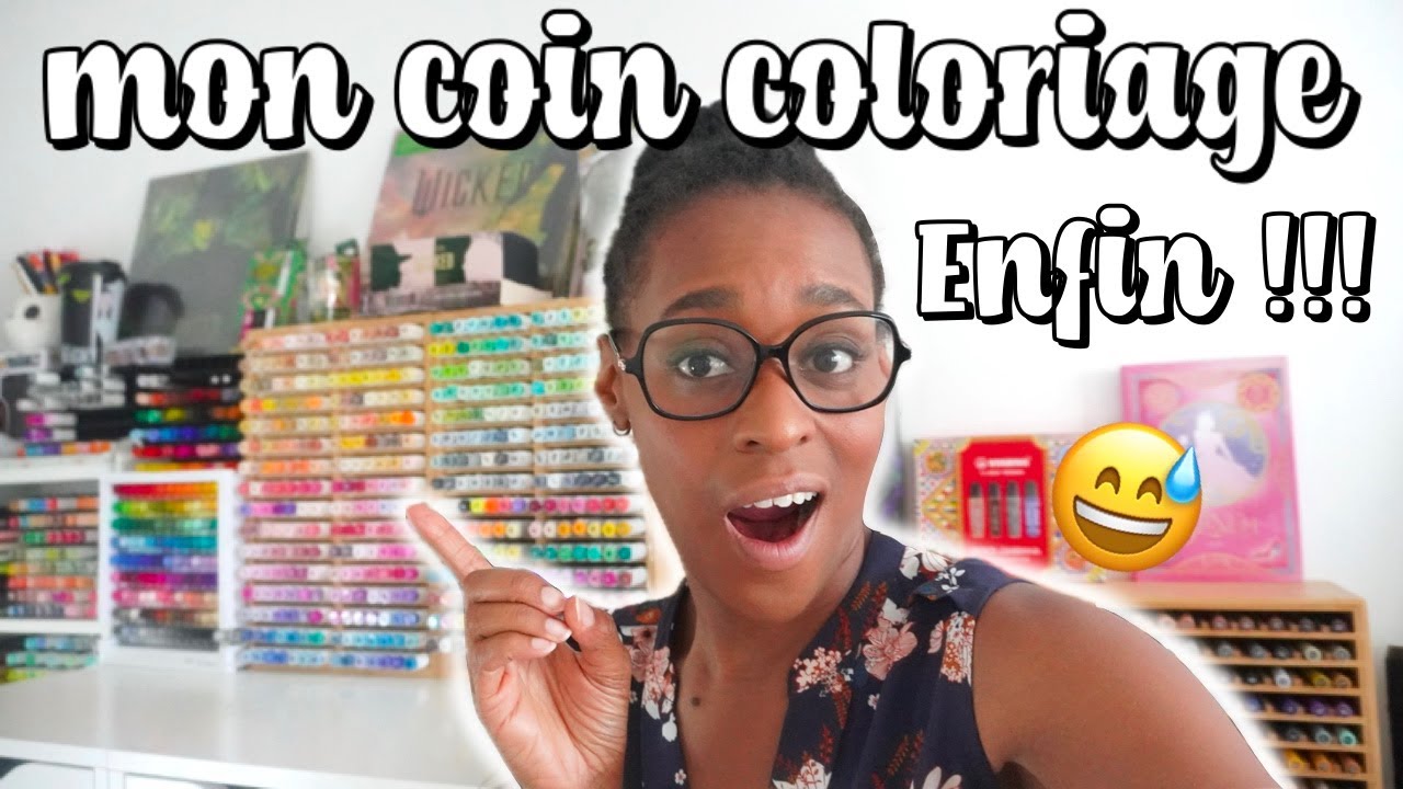 Mon Bureau tour: Je te montre le coin coloriage