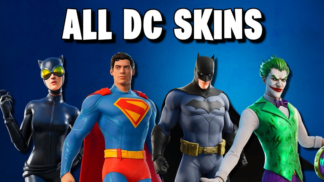 ALL DC Skins in Fortnite Showcase! (2025)