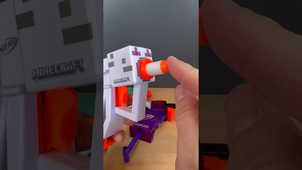 Minecraft NERF Guns Guardian Ender Dragon & Ghast! #minecraft #asmr #nerf #opening #kidstoys #shorts