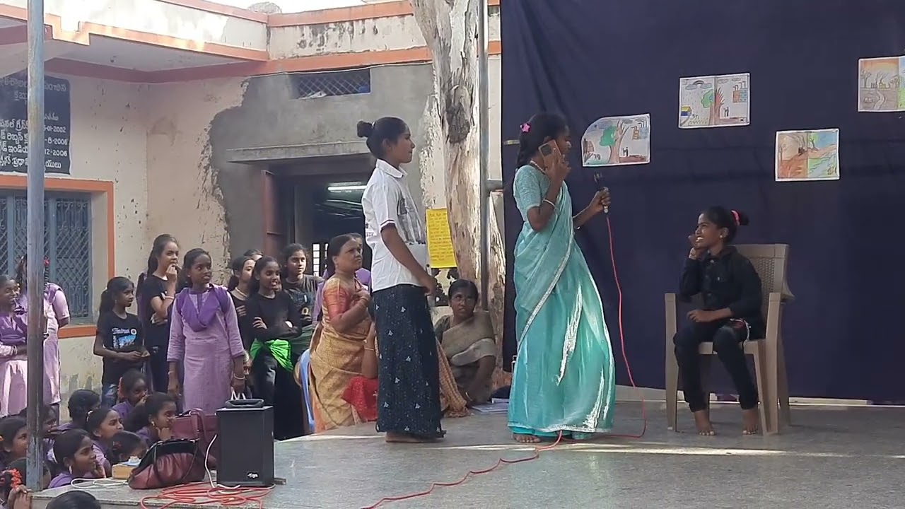 ZPHS GIRLS KODUMUR KURNOOL DIST,  Science day 2025. Skit by 8A class