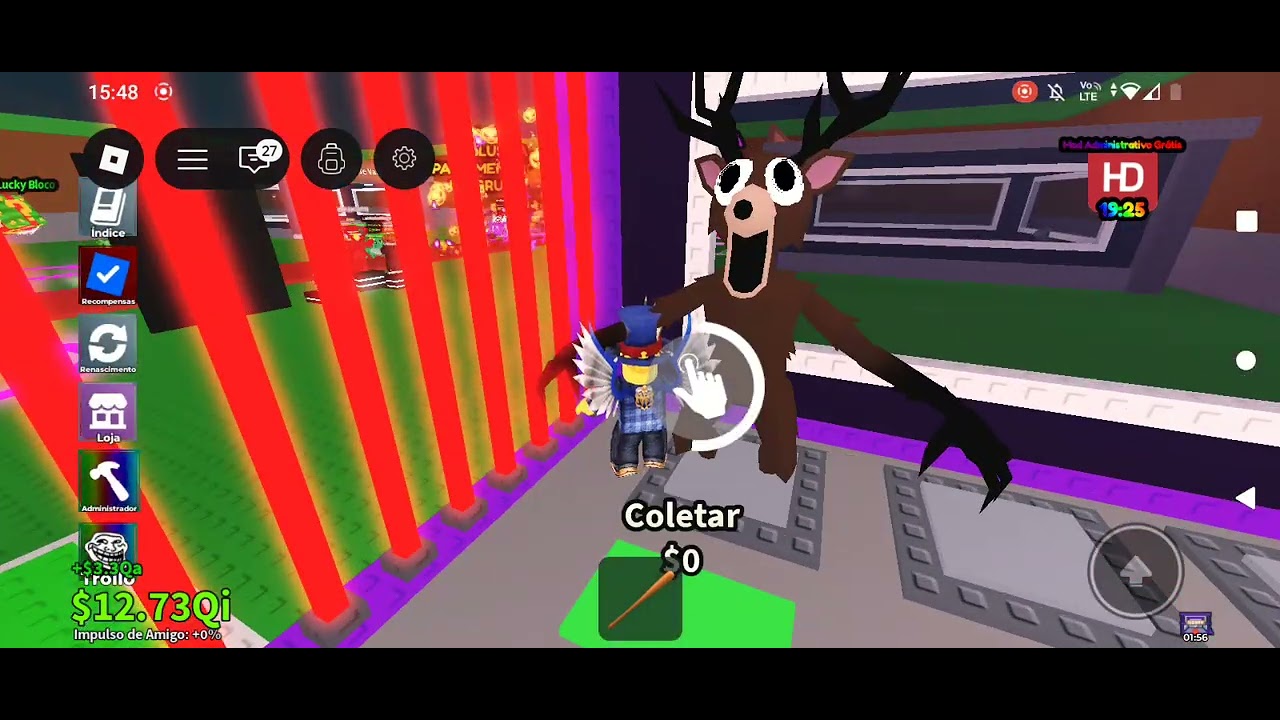 eu vi o cervo do 99 noites na froresta 