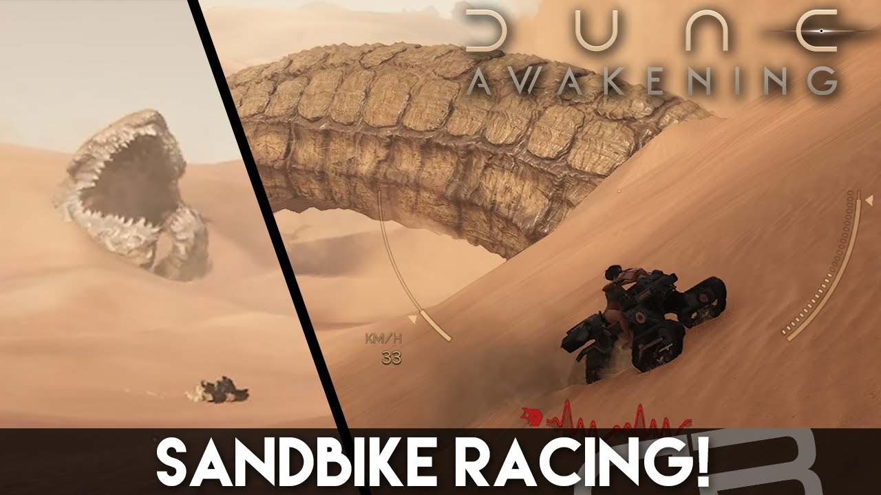 SANDBIKE RACING! (Dune Awakening Gameplay)