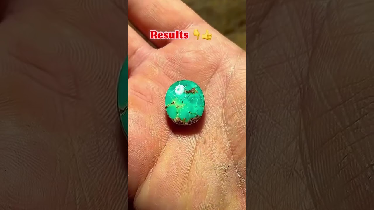 Extracting Process of Natural Turquoise Hussaini Feroza Stone
