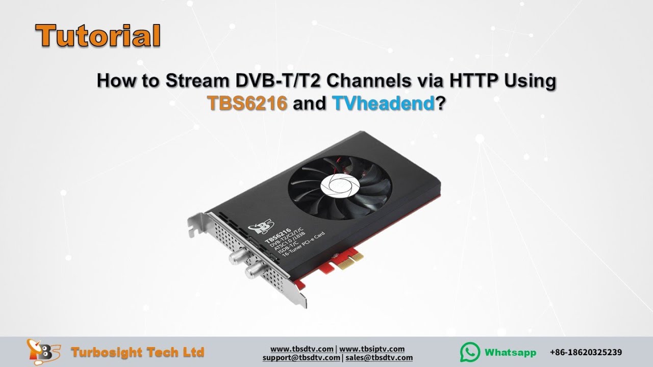 How to Scan DVB-T/T2 Channels & Stream via HTTP | TBS6216 + TVheadend Tutorial