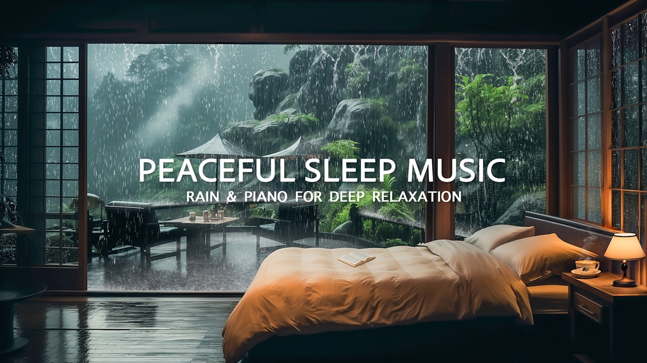 Peaceful Piano and Rain Sounds for Sleep – Relaxation, Study & Calm Mind