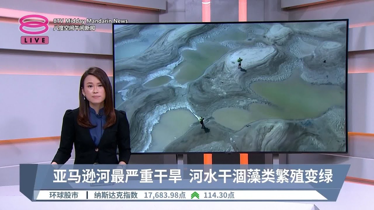 亚马逊河最严重干旱  河水干涸藻类繁殖变绿【2024.09.16 八度空间午间新闻】