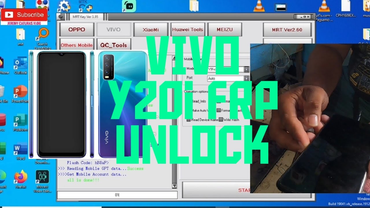 VIVO Y21i FRP UNLOCK VIA MRT