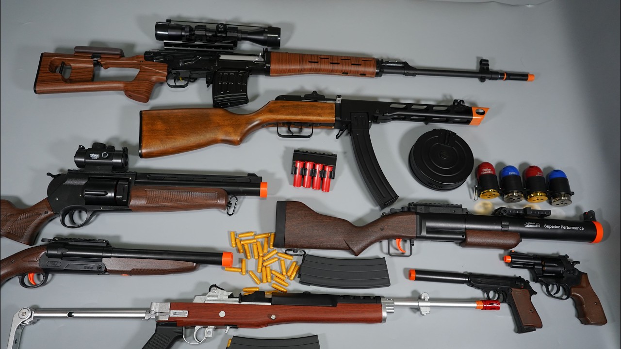 M79 Grenade Launcher Nerf Gun ToyGun AK47 Airsoft SVD Sniper Rifle - Realistic Toy Guns Collection