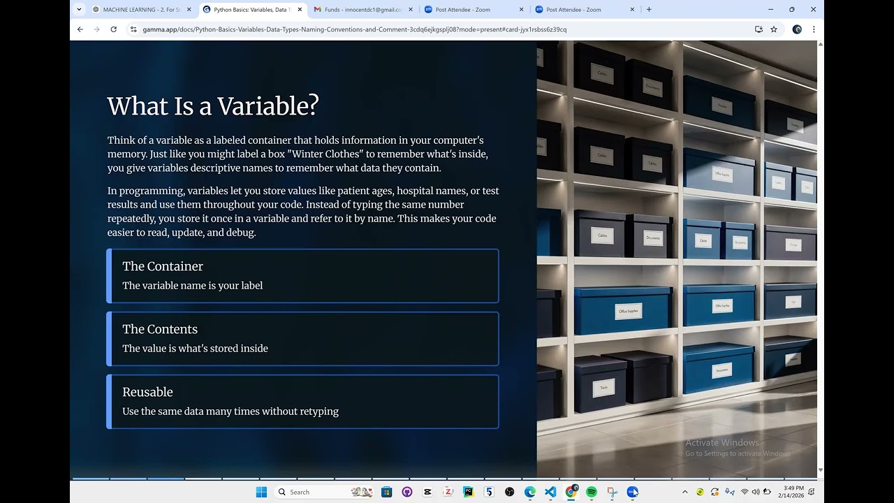 GETTING STARTED WITH PYTHON SYNTAX IN MACHINE LEARNING
