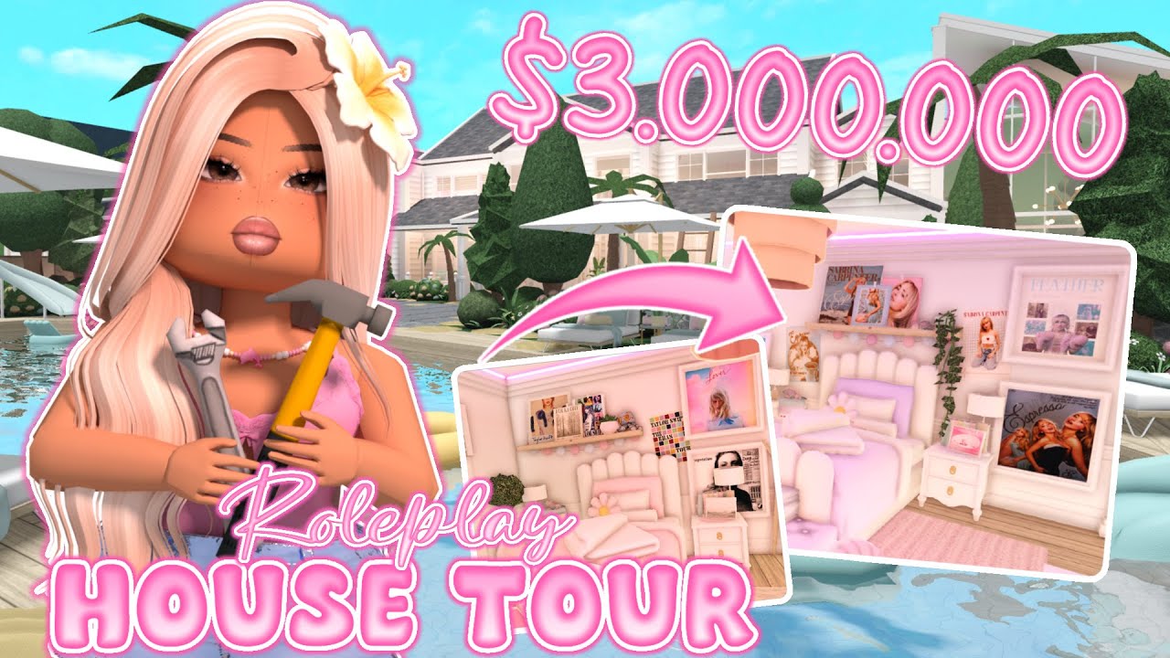 Our SUMMER ROLEPLAY HOUSE TOUR + LAYOUT! *WORTH $3M* VOICED Roblox Bloxburg Roleplay