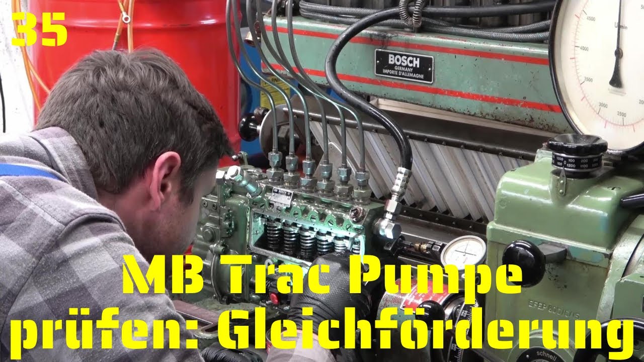 MB Trac Pumpe auf dem Prüfstand 2/2 | Gleichförderung und Vollastmenge | Trecker Treck [35]