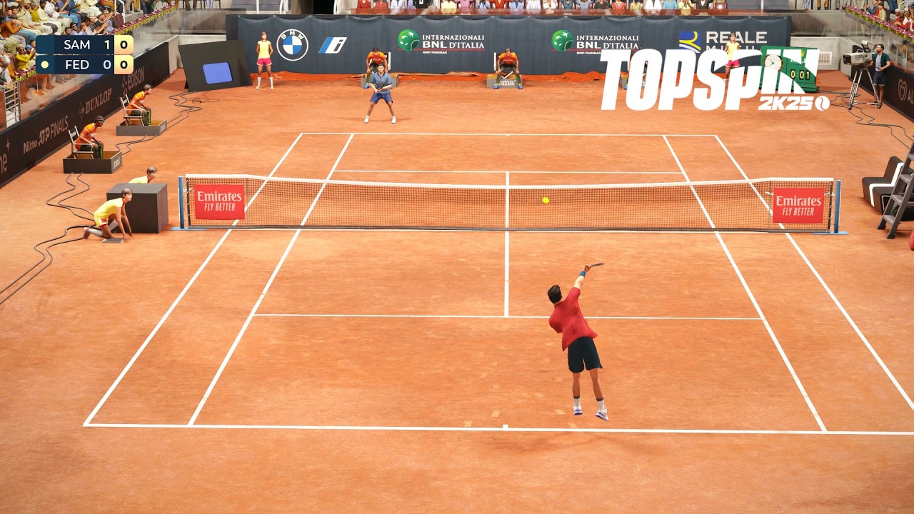 Top Spin 2K25 - Pete Sampras Vs Roger Federer I Rome Masters I EPIC SET I Legend AI (PS5)