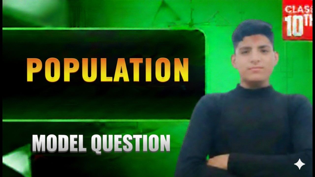 class 10 population Education model question 2082 maha revision