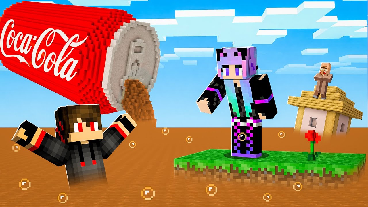Surviving COCA-COLA Rises Every Minute in Minecraft!