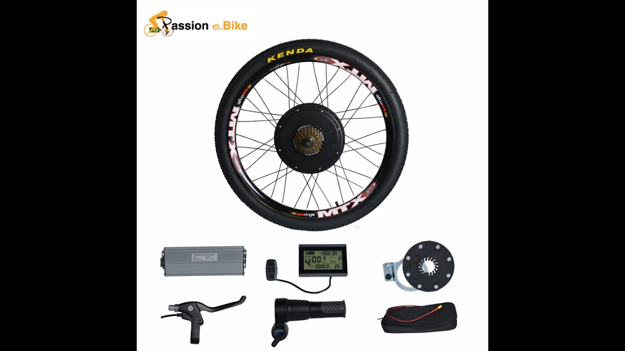 Passion ebike Newest 26 inch 29inch  48V 1500W rear hub motor - bike conversion kit user manual