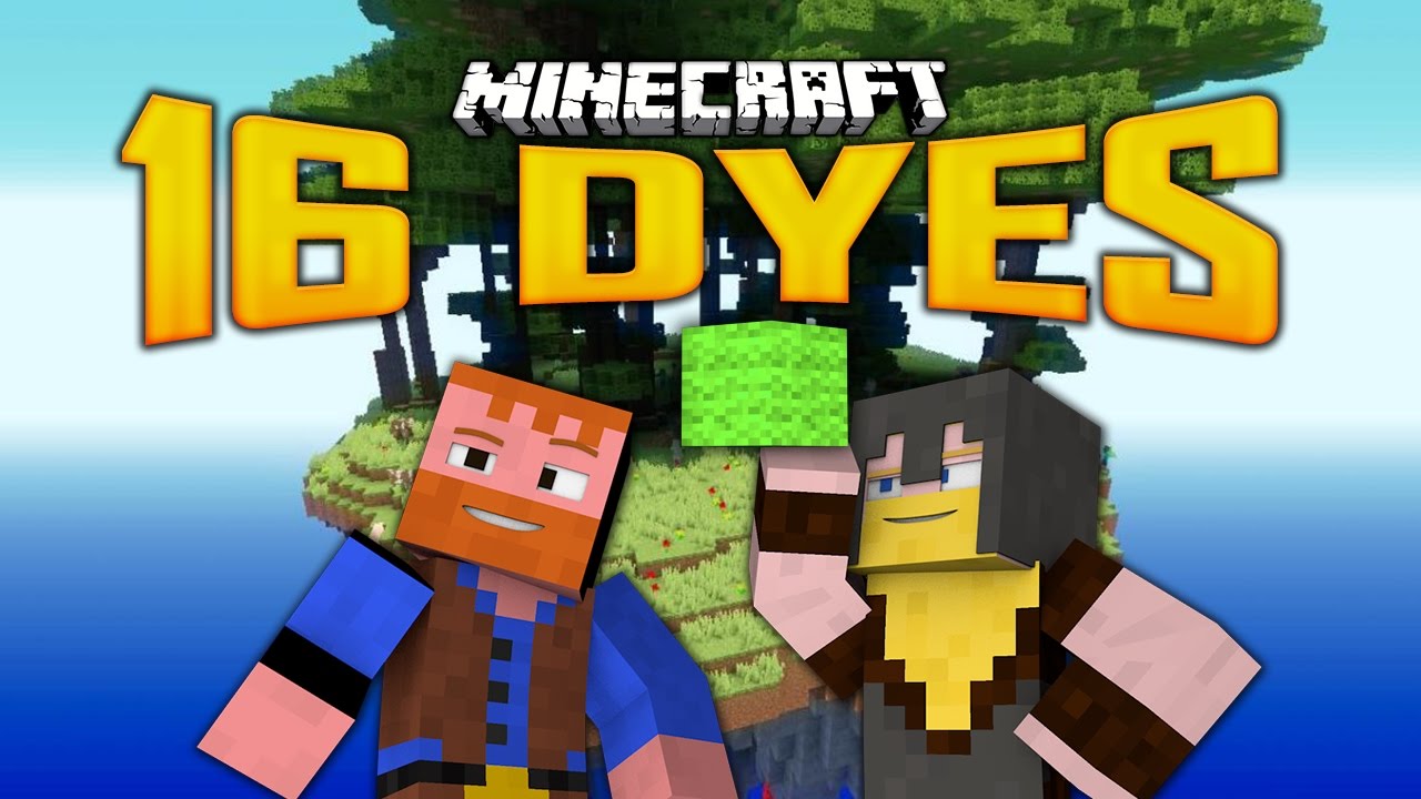 16 DYES SKY ISLAND MAP (4)(Minecraft: Dumb and Dumber)