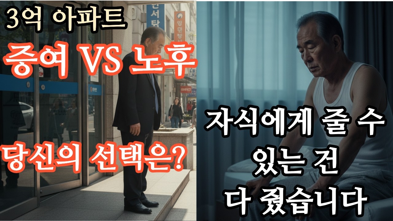 자녀 증여 VS 노후 자금, 당신의 선택은? ㅣ노후사연ㅣ오디오북ㅣ사연ㅣ감동사연ㅣ선택ㅣ두갈래길