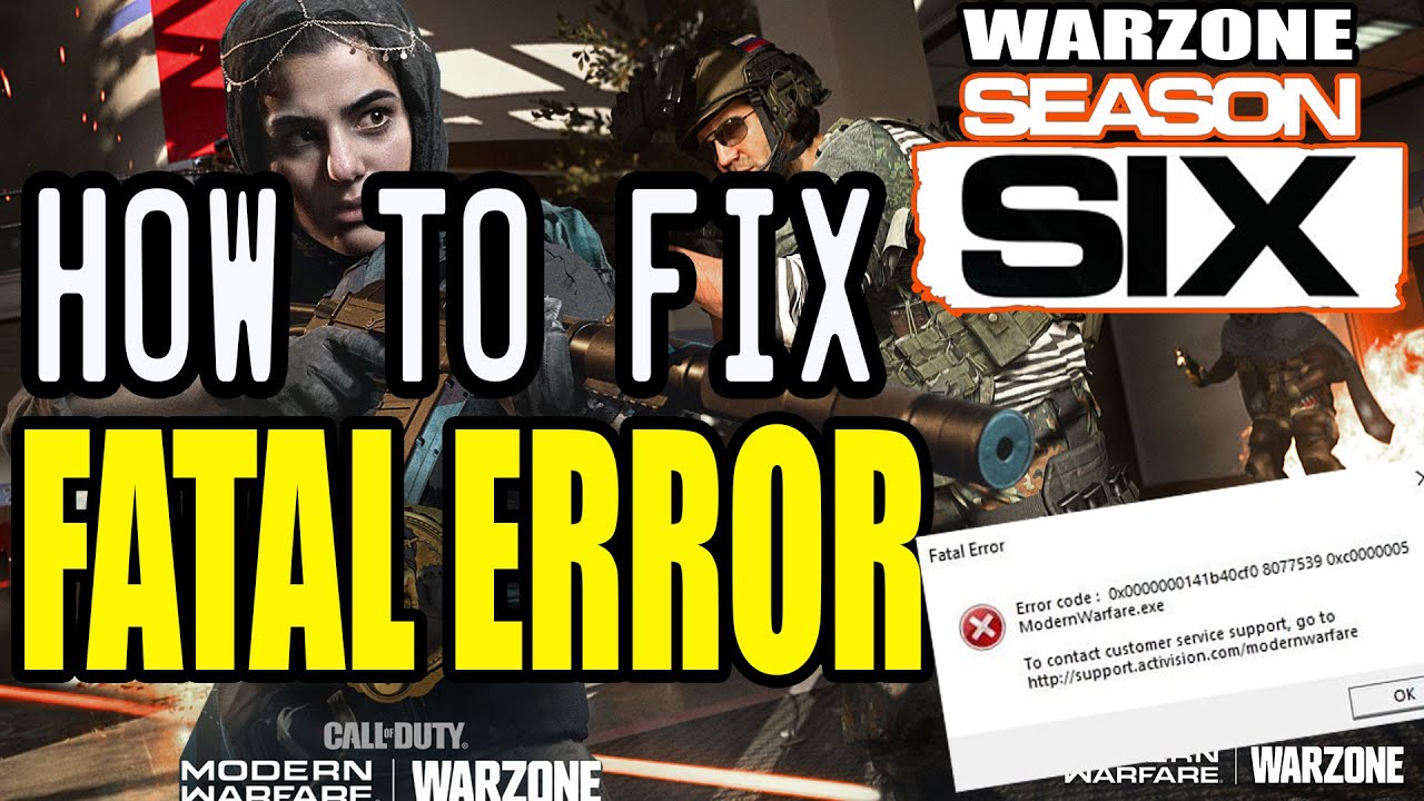 How to Fix Fatal Error in Warzone Season 6 - Do not uninstall/reinstall the game!