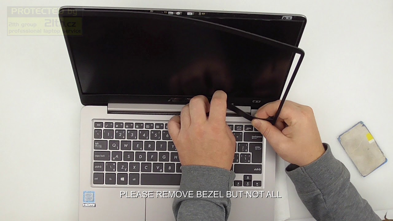 HOW TO REPLACE LCD SCREEN ON ASUS UX410, DISPLAY REMOVE