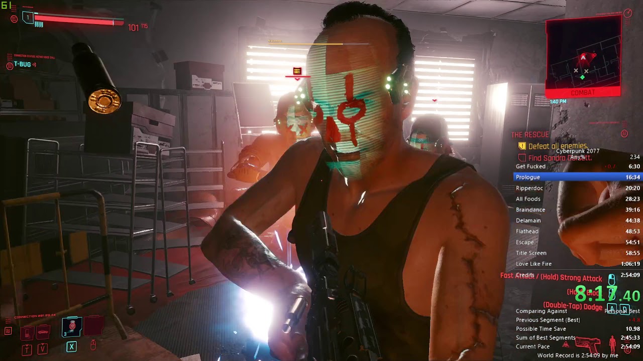 Former Cyberpunk 2077 Any% World Record (2:52:01 w/o loads)