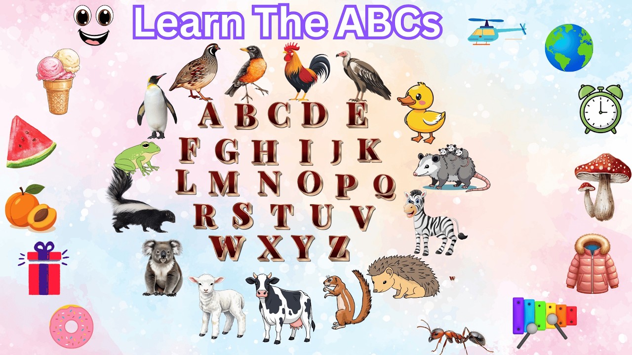 ABC Fun for Kids and Toddlers! Learn Alphabet Letters A to Z!