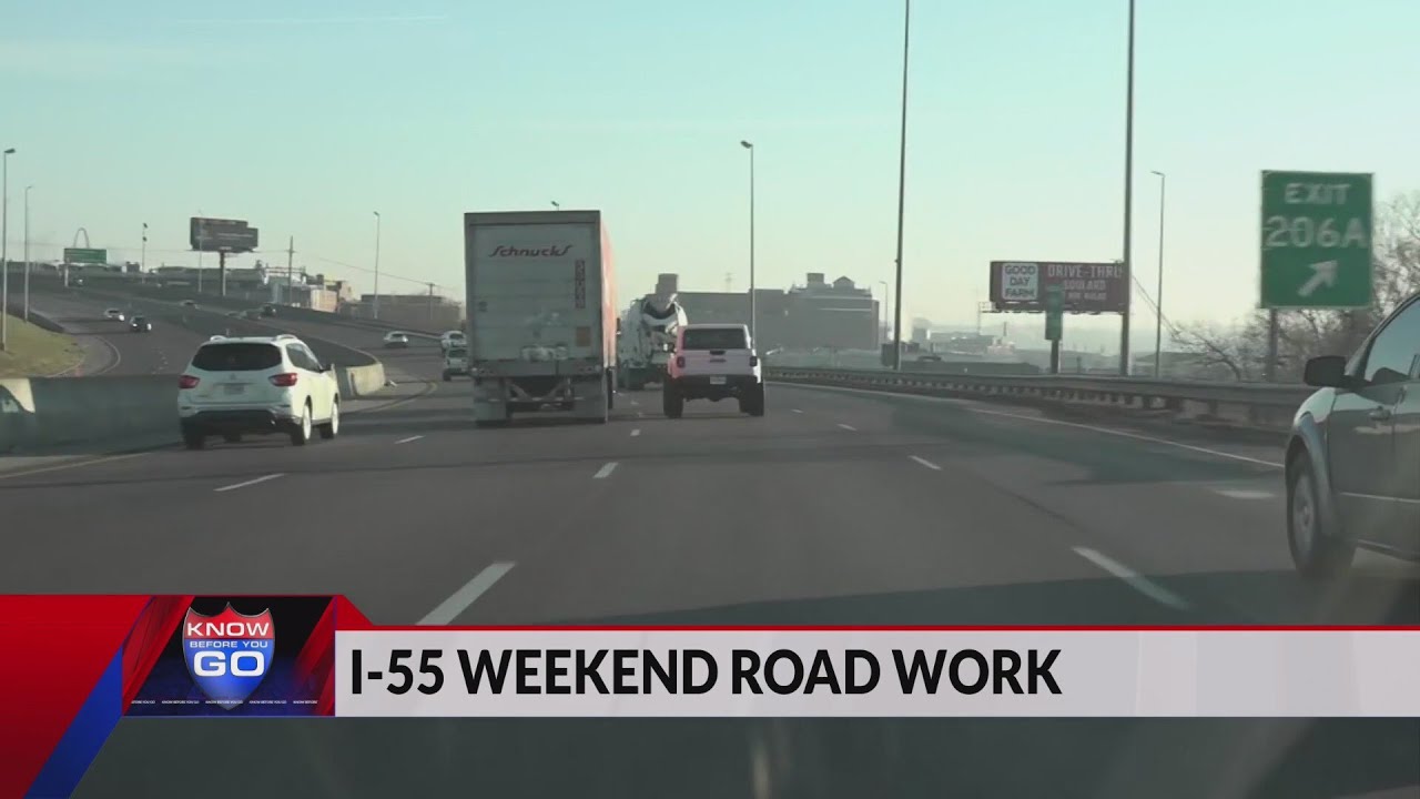 Slow downs along I-55 expected this weekend; what to know