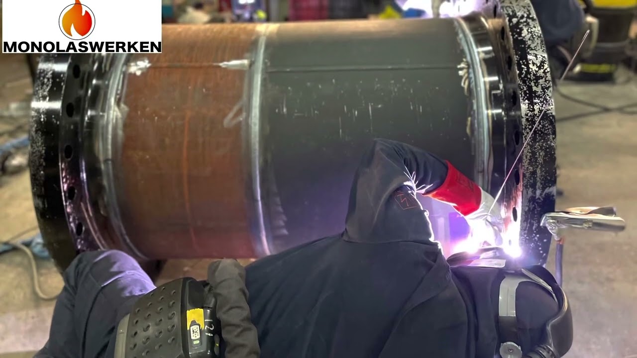 welding 32 inch pipespool