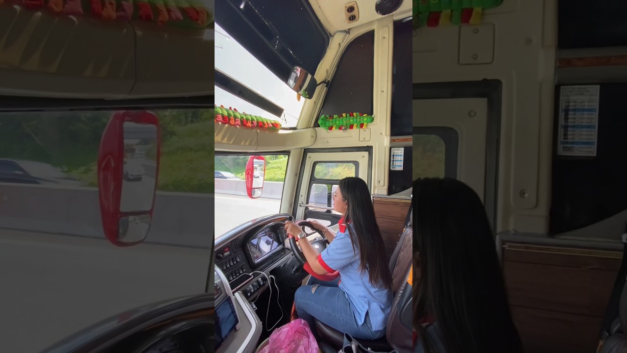 driver cantik agra mas mba lina ozora di balik kemudi #shortsvideo #drivercantik #shortsviral