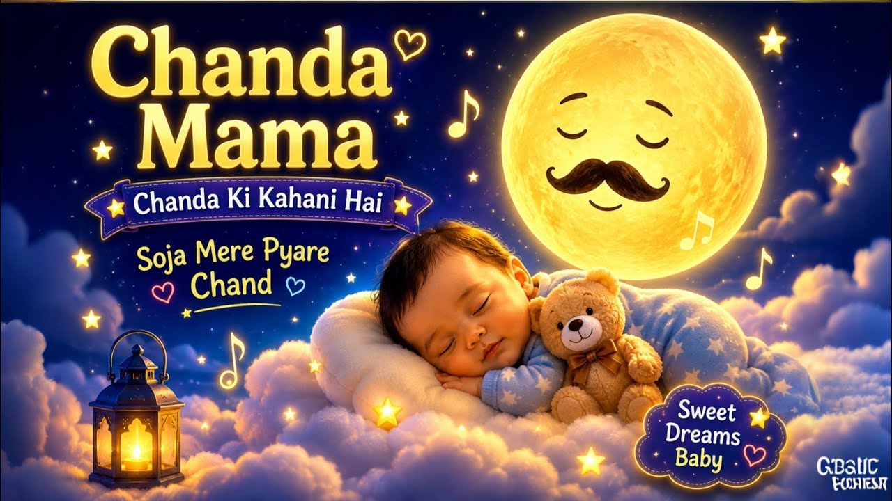 Chanda Mama Door Ke | Urdu Baby Lullaby | Sleep Song for Kids #ChandaMama #UrduLullaby