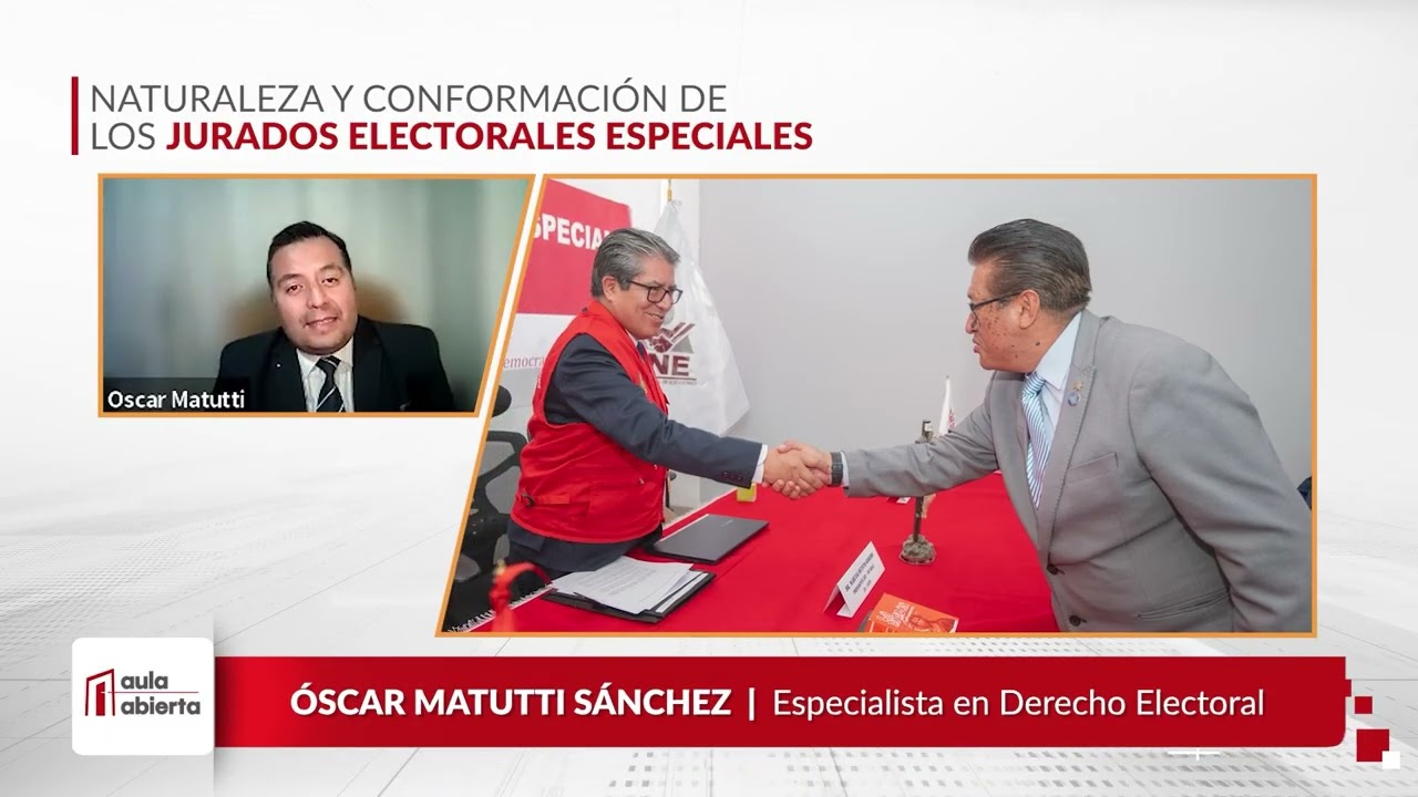 Democracia, sufragio y el rol de los Jurados Electorales Especiales/Aula Abierta