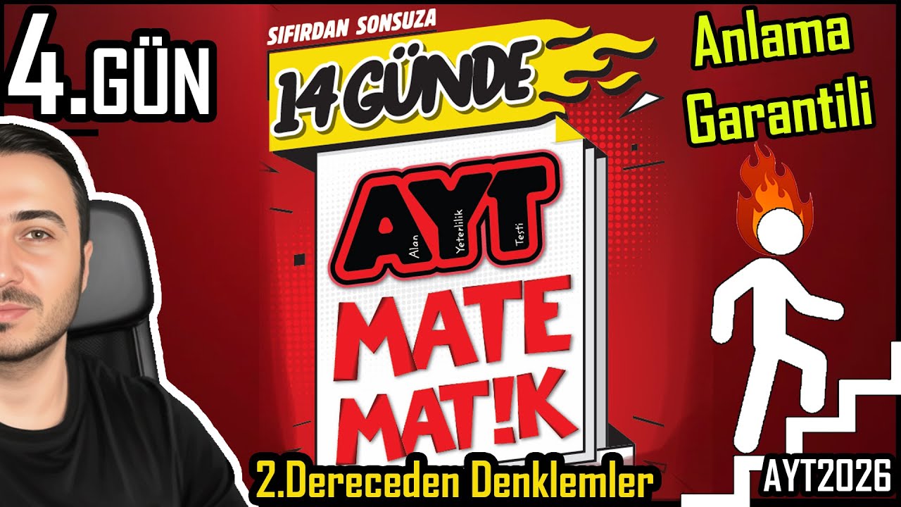 14 Günde AYT Matematik 4.GÜN/ 2.Dereceden Denklemler #yks2026