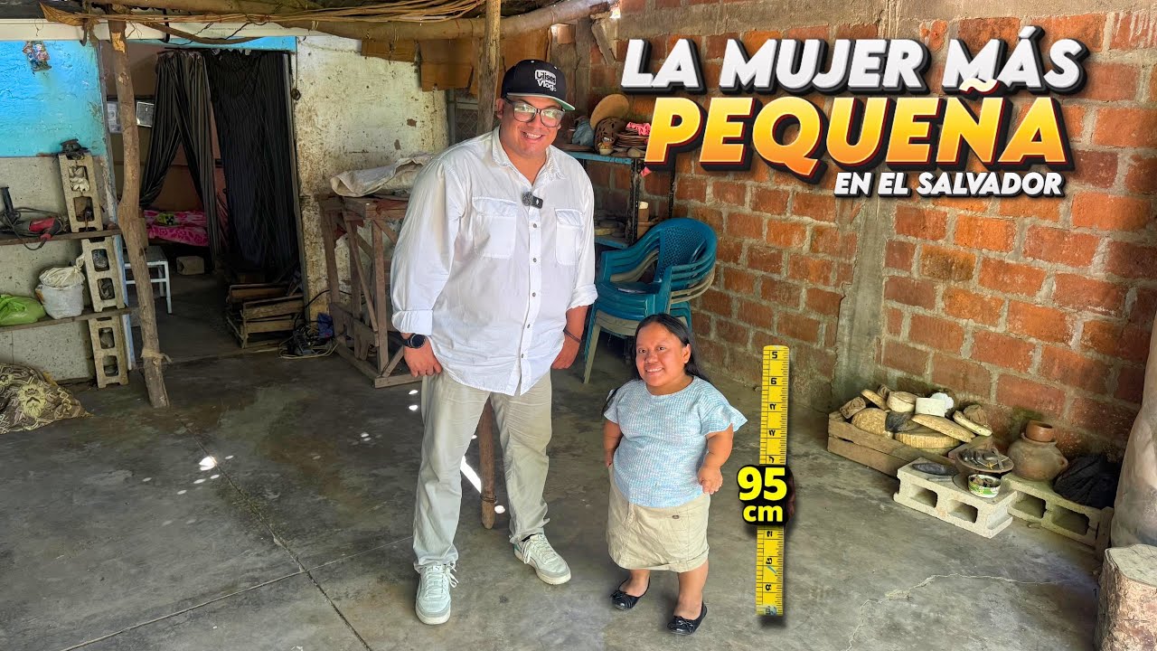 ASÍ VIVE LA MUJER MÁS PEQUEÑA DE EL SALVADOR 🇸🇻 