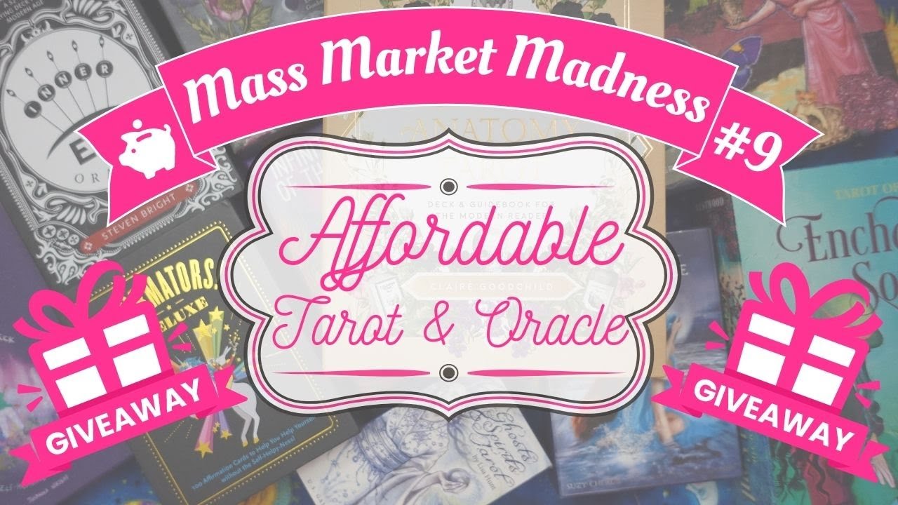*GIVEAWAY* AFFORDABLE TAROT DECKS?! (+ Oracle) | Mass Market Madness 9