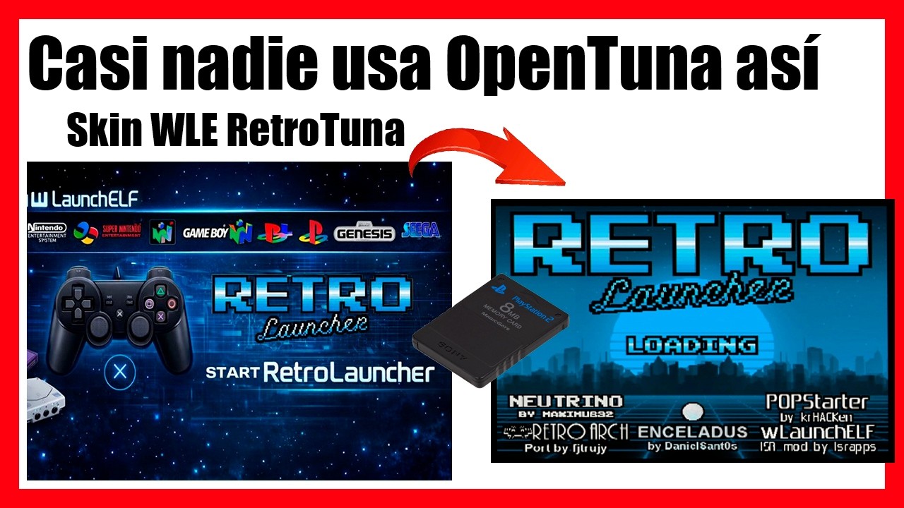 MOD OpenTuna 🔥 wLaunchELF + RetroLauncher (OPL sigue intacto)
