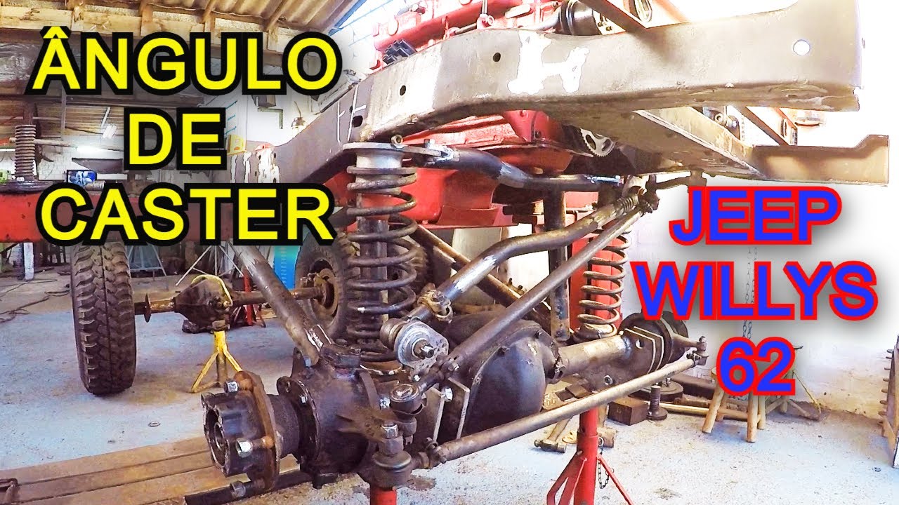 ÂNGULO DE CASTER - SUSPENSÃO DO JEEP WILLYS