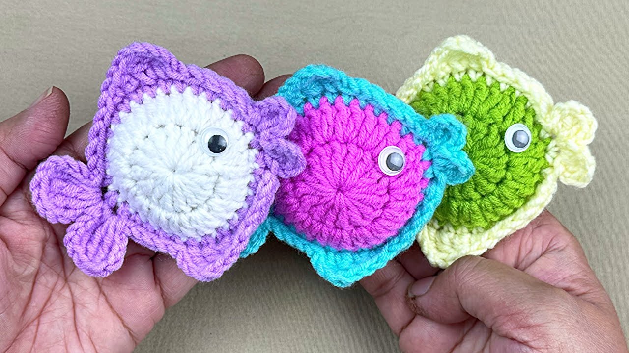 easy crochet fish | fish keychain 🐟