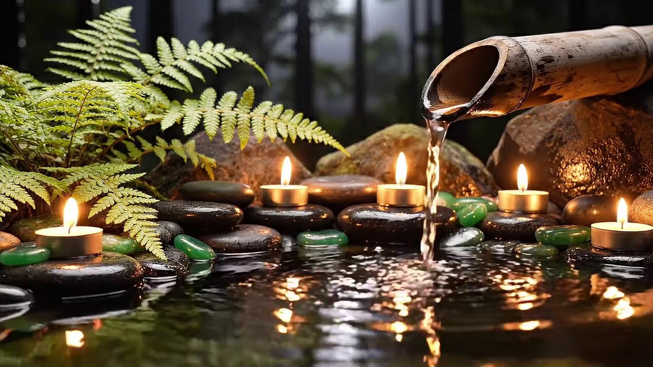 Relaxing Piano + Water Sounds 🌿 Ease Overthinking, Reduce Stress & Deep Inner Peace