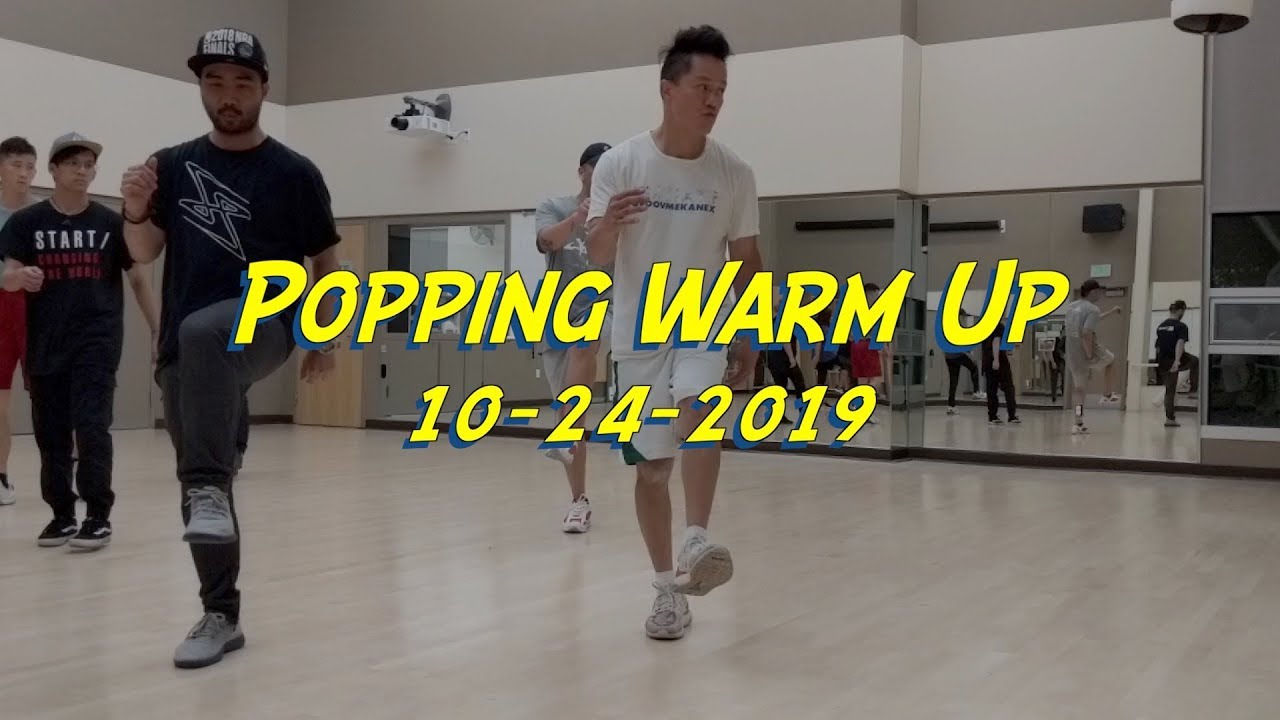 Popping Dance Warm Up 10-24-2019 With Boogaloo Rolls