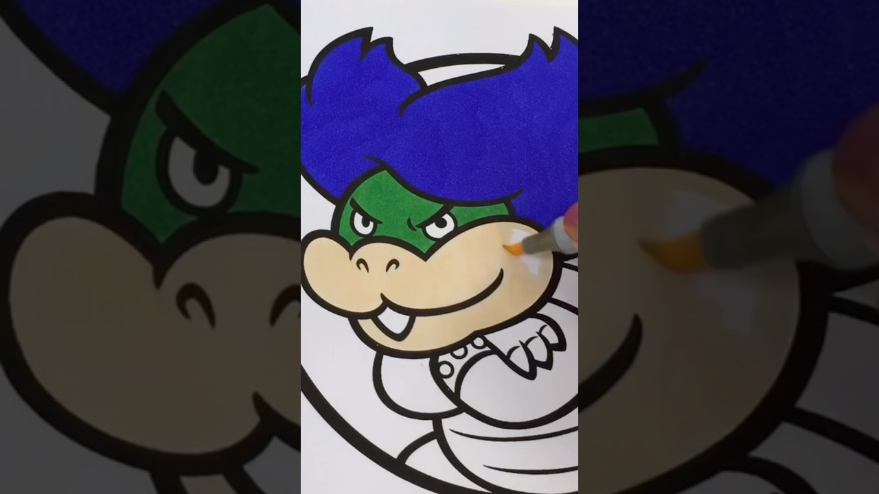 Coloring Super Mario Bros Ludwig von Koopa #coloring #supermario #koopa #nintendo