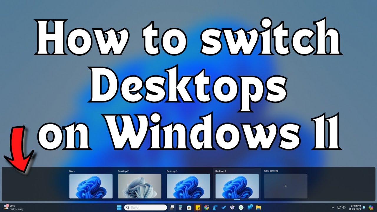 Как переключать рабочие столы в Windows 11 &mdash; Использование нескольких рабочих столов
