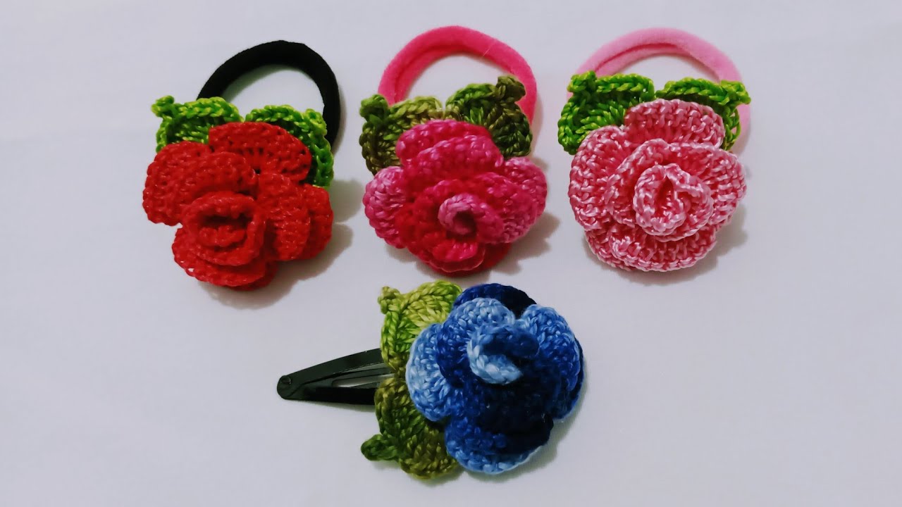Xuxinha de cabelo em crochê | Com a Rosa Charme, passo a passo com a Francinilda Crochê